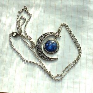Moon And Crescent Necklace